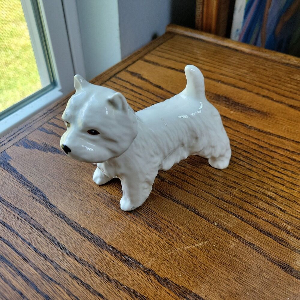 Vtg Beswick England Dog Figurine West Highland Terrier Westie Porcelain 6X2X4"